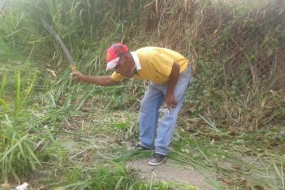 cortar monte con machete