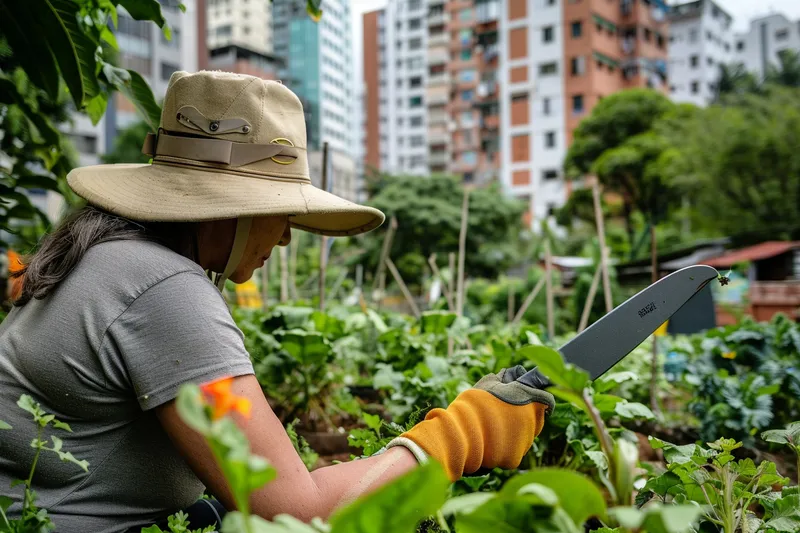 Machetes y Agricultura Urbana Usos en Espacios Reducidos